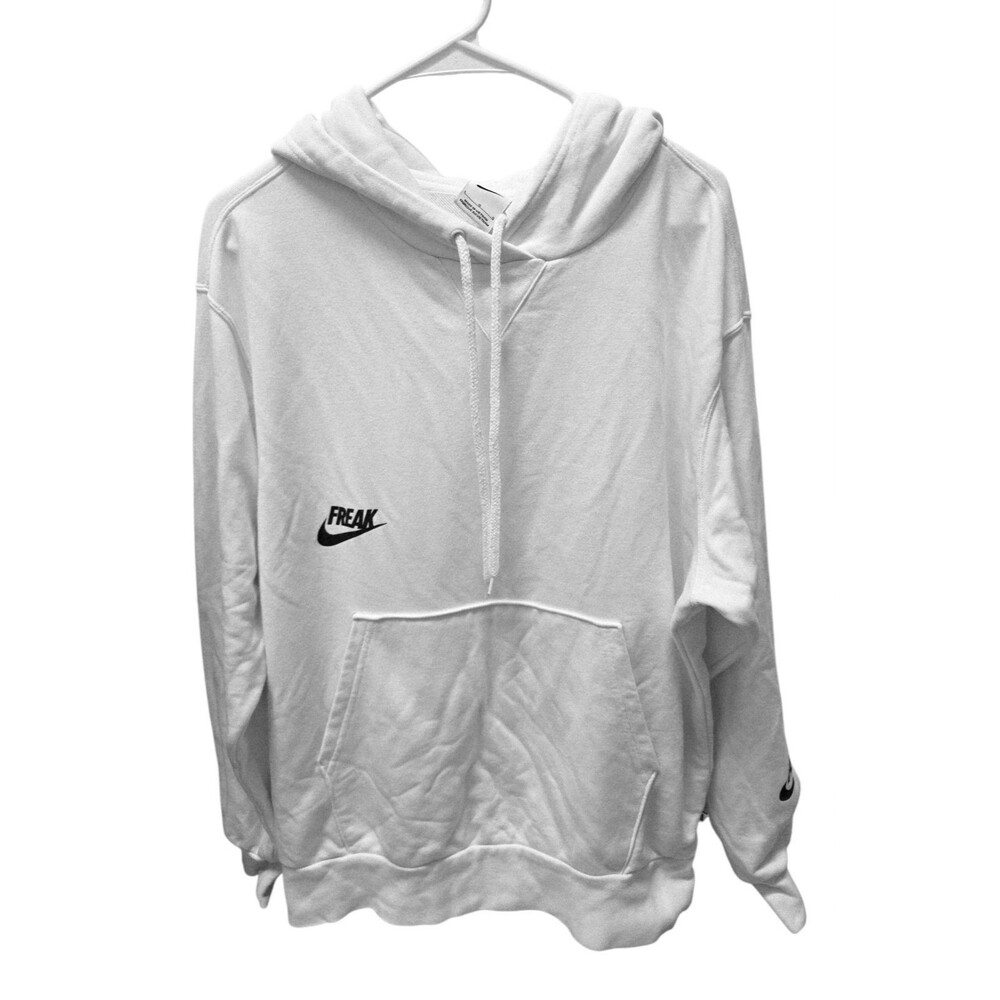 Nike Giannis Greek Freak White Pullover Hoodie L